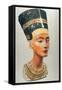 Bust of Nefertiti, Queen and Wife of the Ancient Egyptian Pharaoh Akhenaten (Amenhotep I)-null-Framed Stretched Canvas