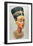 Bust of Nefertiti, Queen and Wife of the Ancient Egyptian Pharaoh Akhenaten (Amenhotep I)-null-Framed Premium Photographic Print