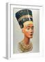 Bust of Nefertiti, Queen and Wife of the Ancient Egyptian Pharaoh Akhenaten (Amenhotep I)-null-Framed Premium Photographic Print