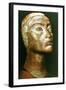 Bust of Nefertiti, Queen and Wife of the Ancient Egyptian Pharaoh Akhenaten (Amenhotep I)-null-Framed Photographic Print