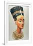 Bust of Nefertiti, Queen and Wife of the Ancient Egyptian Pharaoh Akhenaten (Amenhotep I)-null-Framed Photographic Print