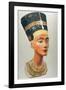 Bust of Nefertiti, Queen and Wife of the Ancient Egyptian Pharaoh Akhenaten (Amenhotep I)-null-Framed Photographic Print