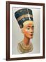 Bust of Nefertiti, Queen and Wife of the Ancient Egyptian Pharaoh Akhenaten (Amenhotep I)-null-Framed Photographic Print