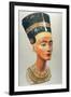 Bust of Nefertiti, Queen and Wife of the Ancient Egyptian Pharaoh Akhenaten (Amenhotep I)-null-Framed Photographic Print