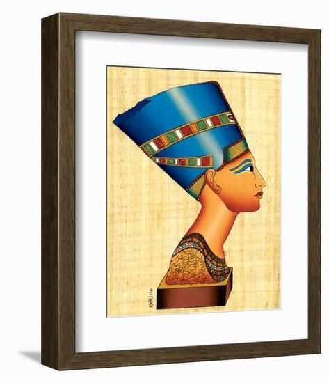 Bust of Nefertiti-null-Framed Art Print