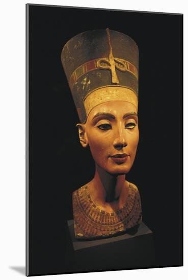 Bust of Nefertiti-null-Mounted Art Print