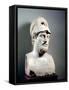 Bust of Pericles (D.429 BC) Roman, Copy of a Greek Original, circa 430 BC (Marble Sculpture)-null-Framed Stretched Canvas