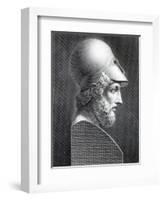 Bust of Pericles, Engraved by Giuseppe Cozzi-Giuseppe Longhi-Framed Giclee Print