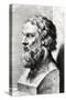 Bust of Plato (circa 427-circa 348 BC) Engraved by Lucas Emil Vorsterman (1595-1675)-Peter Paul Rubens-Stretched Canvas