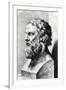 Bust of Plato (circa 427-circa 348 BC) Engraved by Lucas Emil Vorsterman (1595-1675)-Peter Paul Rubens-Framed Giclee Print