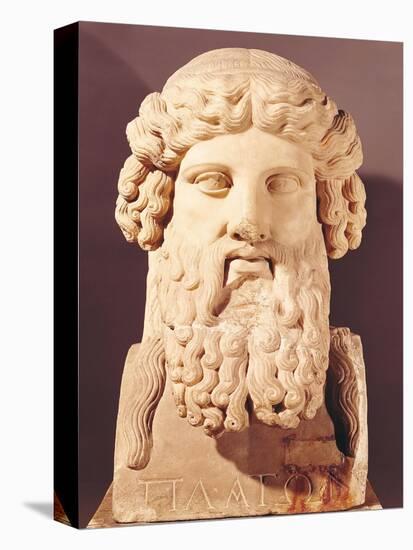 Bust of Plato (circa 428-circa 348 BC)-null-Stretched Canvas