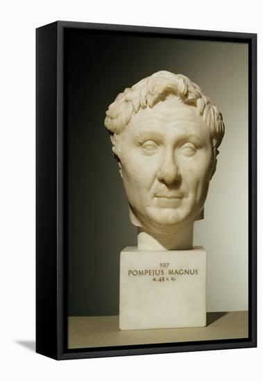 Bust of Pompey circa 60 BC-null-Framed Stretched Canvas