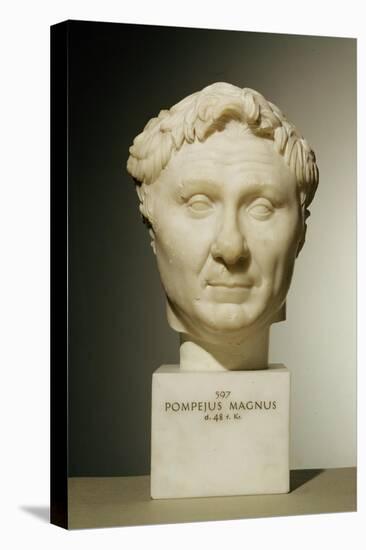 Bust of Pompey circa 60 BC-null-Stretched Canvas
