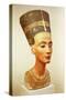 Bust of Queen Nefertiti, from the Studio of the Sculptor Thutmose at Tell El-Amarna-18th Dynasty Egyptian-Stretched Canvas