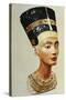 Bust of Queen Nefertiti, from the Studio of the Sculptor Thutmose at Tell El-Amarna-Egyptian 18th Dynasty-Stretched Canvas