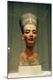 Bust of Queen Nefertiti, Front View, from the Studio of the Sculptor Thutmose at Tell El-Amarna-Egyptian 18th Dynasty-Mounted Giclee Print