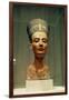 Bust of Queen Nefertiti, Front View, from the Studio of the Sculptor Thutmose at Tell El-Amarna-Egyptian 18th Dynasty-Framed Giclee Print