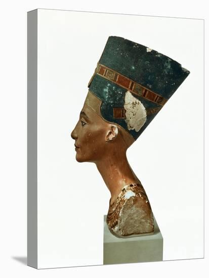 Bust of Queen Nefertiti-null-Stretched Canvas