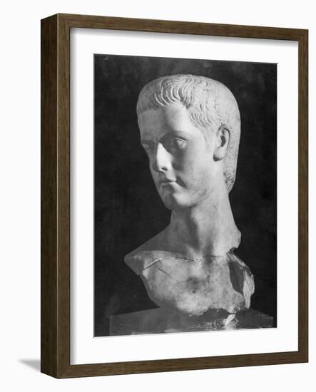 Bust of Roman Ruler Caligula-null-Framed Photographic Print