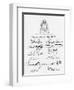 Bust of Shakespeare and Signatures of Celebrated Actors-null-Framed Giclee Print