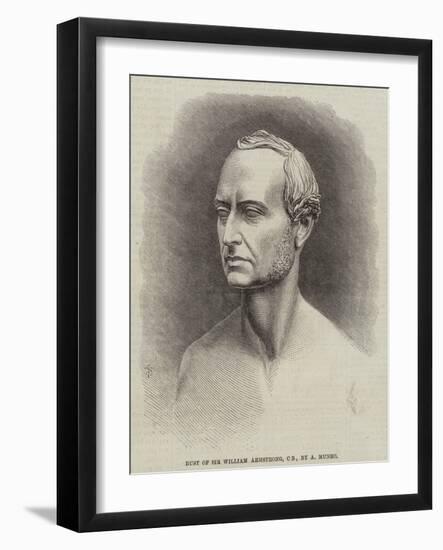 Bust of Sir William Armstrong, Cb, by a Munro-null-Framed Giclee Print