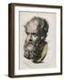 Bust of Socrates-Stefano Bianchetti-Framed Giclee Print