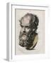 Bust of Socrates-Stefano Bianchetti-Framed Giclee Print