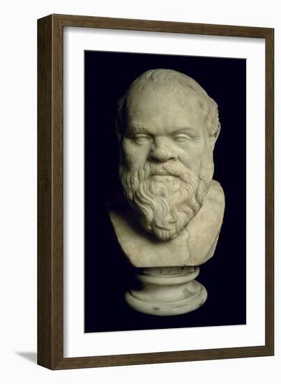 Bust of Socrates-Greek-Framed Giclee Print