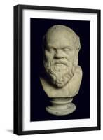 Bust of Socrates-Greek-Framed Giclee Print