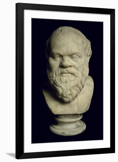 Bust of Socrates-Greek-Framed Giclee Print