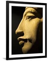 Bust of the 18th Dynasty Pharoah Akhenaten in the National Museum in Alexandria, Egypt-Julian Love-Framed Premium Photographic Print