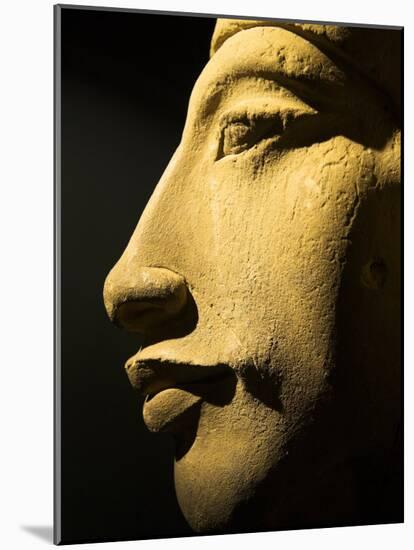 Bust of the 18th Dynasty Pharoah Akhenaten in the National Museum in Alexandria, Egypt-Julian Love-Mounted Photographic Print