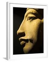 Bust of the 18th Dynasty Pharoah Akhenaten in the National Museum in Alexandria, Egypt-Julian Love-Framed Photographic Print