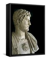 Bust of the Emperor Hadrian-null-Framed Stretched Canvas