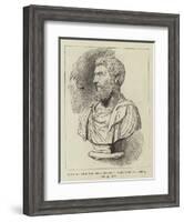 Bust of the Emperor Severus, Who Died at York, 4 February 210-null-Framed Giclee Print