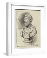 Bust of the Emperor Severus, Who Died at York, 4 February 210-null-Framed Giclee Print