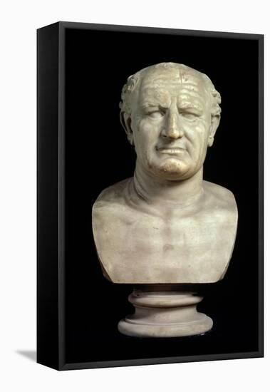 Bust of the Emperor Vespasian, 1st Century-null-Framed Stretched Canvas