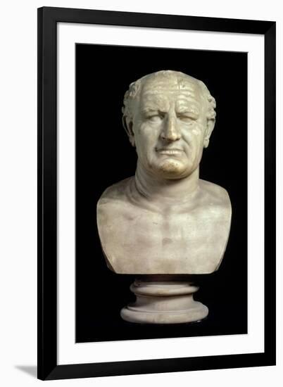 Bust of the Emperor Vespasian, 1st Century-null-Framed Giclee Print