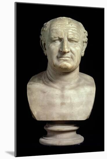 Bust of the Emperor Vespasian, 1st Century-null-Mounted Giclee Print