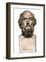 Bust of the Greek Poet Homer-null-Framed Giclee Print