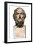 Bust of the Greek Poet Homer-null-Framed Giclee Print