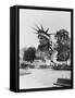 Bust of the Incomplete Statue of Liberty-Science Source-Framed Stretched Canvas