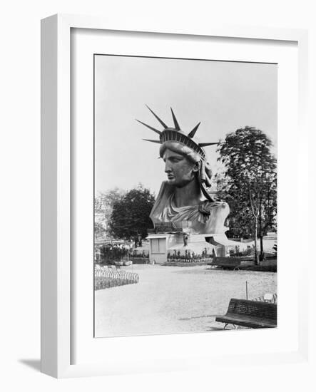 Bust of the Incomplete Statue of Liberty-Science Source-Framed Giclee Print