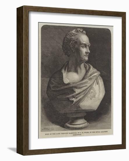 Bust of the Late Viscount Hardinge-Harden Sidney Melville-Framed Giclee Print