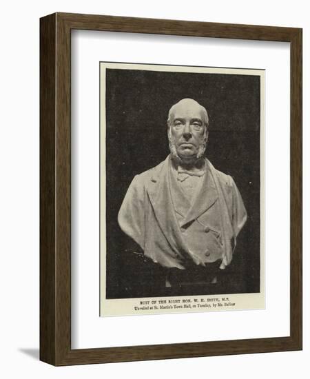 Bust of the Right Honourable W H Smith, Mp-null-Framed Giclee Print