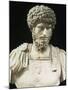 Bust of the Roman Emperor Lucius Verus (Lucius Aelius Aurelius Commodus), d. 169 AD-null-Mounted Photographic Print