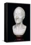 Bust of Voltaire (1694-1778) Without His Wig, 1778-Jean-Antoine Houdon-Framed Stretched Canvas