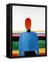 Bust of Woman-Kasimir Malevich-Framed Stretched Canvas