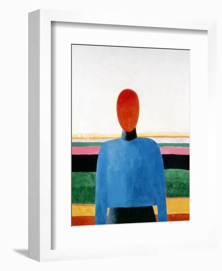 Bust of Woman-Kasimir Malevich-Framed Premium Giclee Print