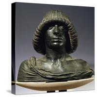 Bust of Young Man-Andrea Riccio-Stretched Canvas